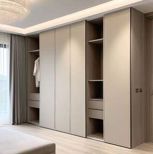 Custom Furniture Manufacturer Bedroom Furniture Wooden Modular Modern Closet Design Bedroom <b>Wardrobe</b> Minimalist Style - Product Image 3