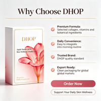 Appelstamcel Collageen Peptiden Vitamine C E Zink Gereduceerd Glutathion Antioxidant Beauty Supplement Frambozenextract (60)