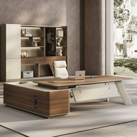 Bureau de direction modulaire écologique E0, cadre en acier, en forme de L, bureau de direction de luxe, bureau moderne pour le bureau
