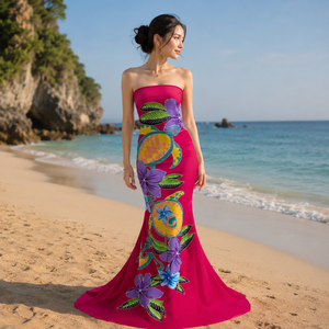 Maillot de bain une pièce en rayonne fait main de qualité supérieure, motif floral dessiné à la main avec motif tortue, respirant - Product Image 5