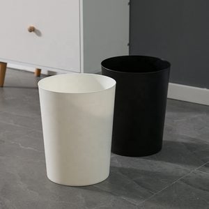 New arrival simplify design plastic storage garbage can desk wasted Round Plastic trash can wastebasket