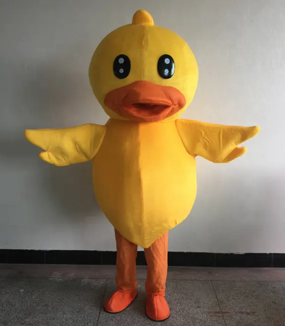 Büyük boy reklam şişme oyuncaklar açık karikatür yürüyüş ördekler kostüm
