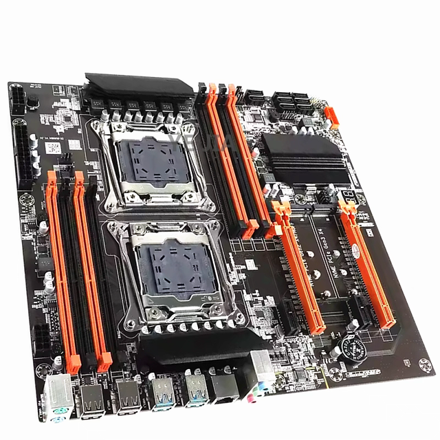 New WKSEM Intel Xeon X99 Server Motherboard 256GB RAM 28x29cm Integrated Graphics Dual CPU Support 8 DDR4 DIMMs Four Channels