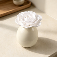 Diffuseur d'huiles essentielles pour la maison, en céramique, 100 ml, fait main, en porcelaine, parfumé aux fleurs, aromathérapie, désodorisant d'ambiance