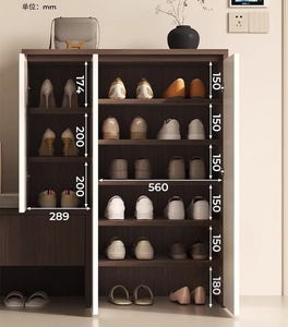 Scarpiera Moderna in Legno con Panca, Design <span class=keywords><strong>Salvaspazio</strong></span> ed Ecologico, Resistente e Antipolvere, per Casa o Negozio, Facile da Montare - Product Image 6