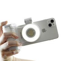 KAMOX Beauty Flash LED magnétique pour selfie avec miroir de maquillage intégré, portable, éclairage photographique puissant 1500 mAh