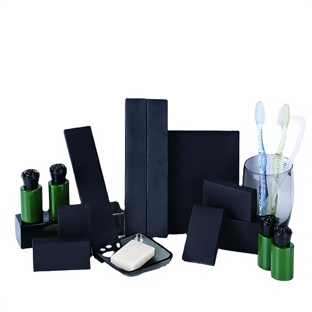 Customized Luxury Disposable Hotel Paper Box Package Guest Room Amenities Kit China Brand