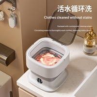 Lave-linge pliable étanche avec fonction d'essorage intégrée, mini lave-linge portable pour sous-vêtements et chaussettes, gadget de nettoyage