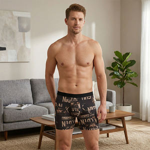 Nuovo Design di Fabbrica, <span class=keywords><strong>Boxer</strong></span> da Uomo in Nylon Spandex, Logo Personalizzato, Taglia e Colore Personalizzabili, Vendita all'Ingrosso, Taglie Grandi, <span class=keywords><strong>Intimo</strong></span> Maschile di Alta Qualità - Product Image 2