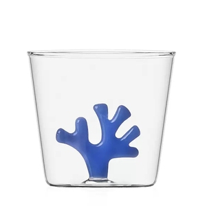 Tasses <span class=keywords><strong>en</strong></span> verre personnalisées colorées au design corail europé<span class=keywords><strong>en</strong></span> pour cadeaux d'affaires et usage domestique - Product Image 6