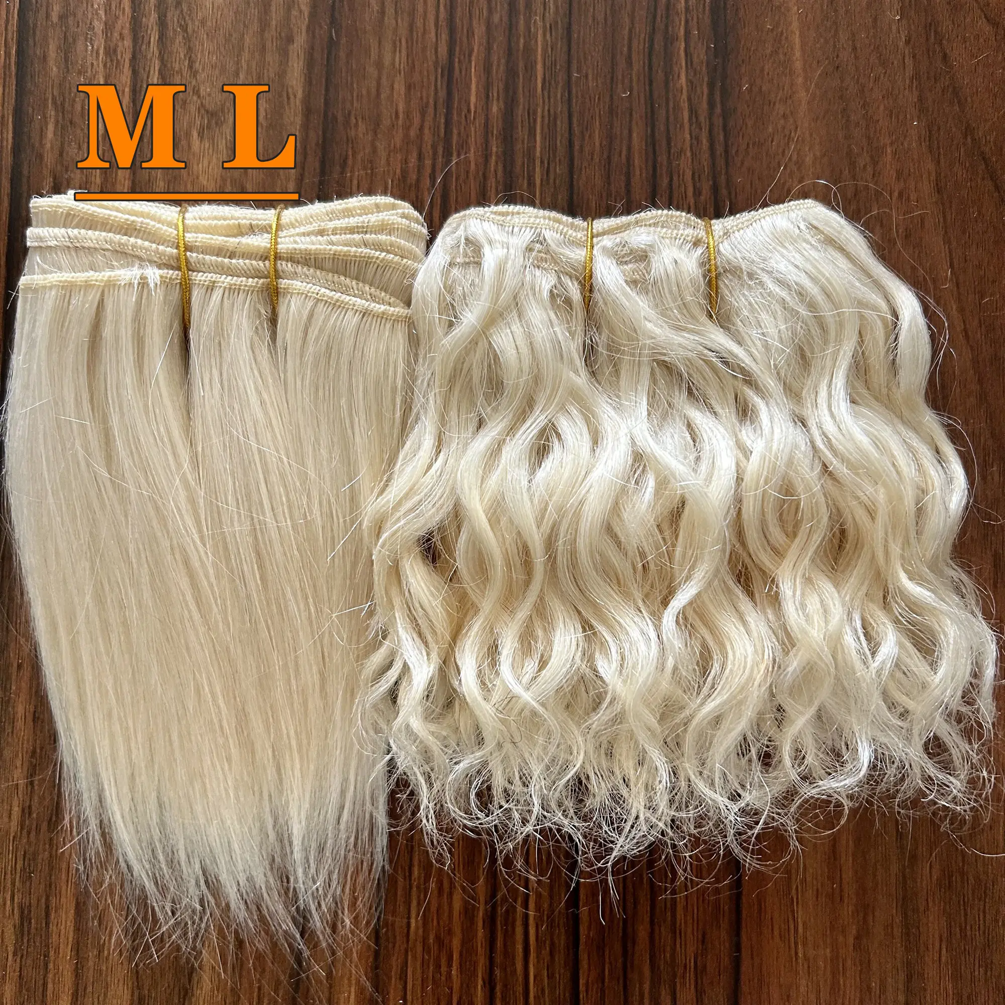613 # Mohair Angora lana China muñeca extensiones de cabello Mohair cabra pelo para DIY Blyth muñecas