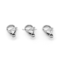 Vente en gros de colliers et bracelets en acier inoxydable 316 fermoirs mousquetons pour la fabrication de bijoux crochet de fixation d'accessoires