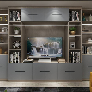 2025 Muebles modernos personalizables para el hogar Soporte de TV Luz de madera maciza Gabinete de TV de lujo de alto sentido Soporte multifuncional duradero - Product Image 2