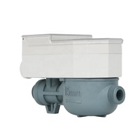 Compteur d'eau intelligent prépayé en plastique DN15, OEM, LoRa sans fil, protection IP68, compatible Afrique, batterie intégrée, multi-jets, ISO 4064