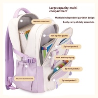 Tas Ransel Anak Sekolah Dasar Kapasitas Besar Bestseller Tali Bahu Melengkung Bahan Oxford Ringan Tahan Air