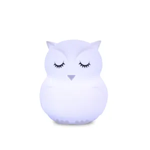Dimmable Owl Bird Dome Classical Korea Style Decorative Light LED Desk Lamp With Battery