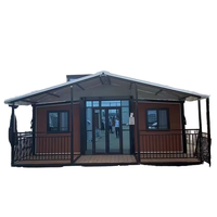 Construction rapide, maison modulaire en acier de 20 pieds, extensible, pliable, conteneur, villa préfabriquée, design moderne, imperméable, école, hôpital