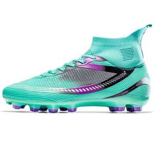 Scarpe da <span class=keywords><strong>Calcio</strong></span> FG da Uomo con Tacchetti Lunghi e Lacci, Modello Wing Completamente Nero - Product Image 5