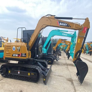 Japón calidad Original usado SANY SY75C Mini excavadora CE EPA buenas condiciones de trabajo núcleo incluido motor bomba de caja de cambios para la venta - Product Image 1