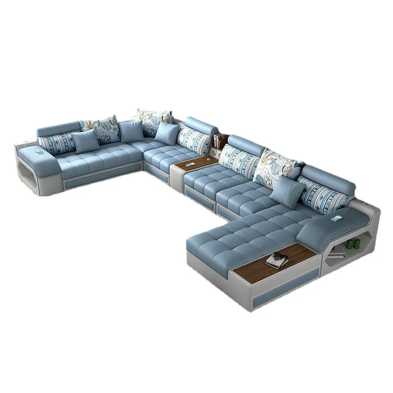 Set Sofa berbagian kayu untuk Vila Dapur kamar tidur sofa furnitur sekolah dengan fitur yang dapat dilepas dan dapat diperpanjang