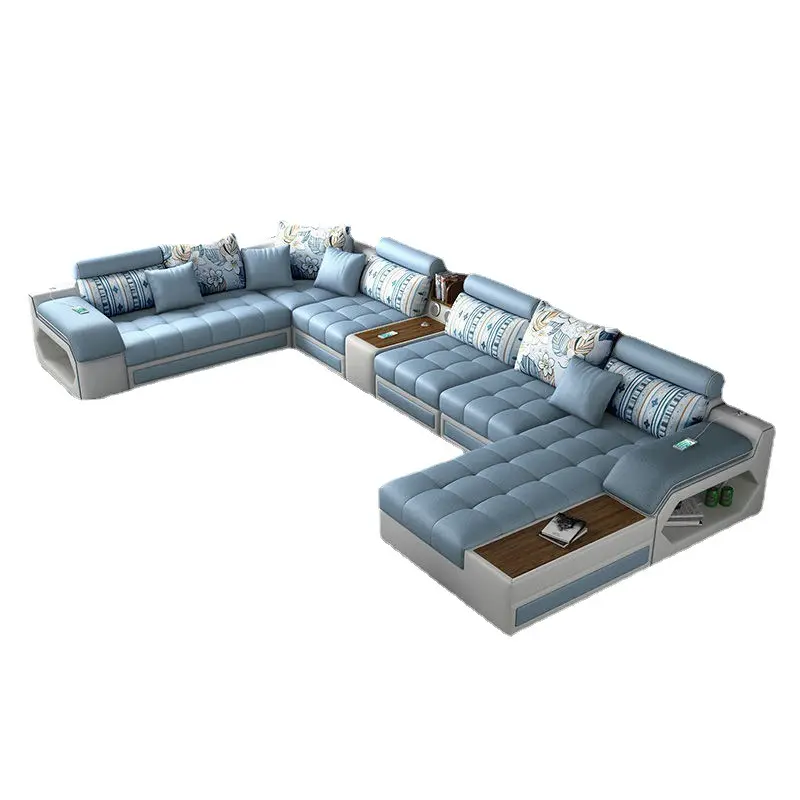 Wooden Sectional Sofa Set for Villa Kitchen Bedrooms School Furniture sofa with Removable and Extendable Features