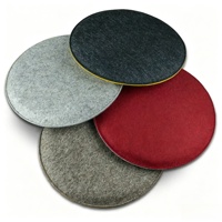 Coussins de siège ronds en feutre tricoté doux, fabriqués à 100 % en polyester, imperméables et anti-escarres, pour usage hôtelier, 40x40cm