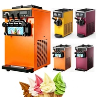 Máquina comercial para hacer helados suaves de un solo sabor y tres sabores con gran capacidad de producción