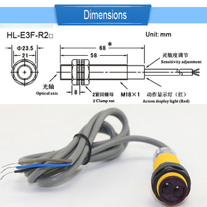 Capteur photoélectrique E3F-DS10P1/P2/P12/Y1/Y2/Y12 220V, interrupteur de proximité à réflexion diffuse, capteur infrarouge 10CM - Product Image 6