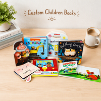 Buku Papan Anak-Anak, Buku Cerita Interaktif Balita, Buku Bentuk Die Cut, Cetak Kustom, Buku Anak Kartun Die Cut untuk Membaca Bayi