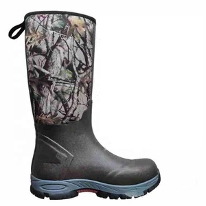 Bottes de pluie imperméables en néoprène camouflage pour homme, hauteur genou, pour la <span class=keywords><strong>chasse</strong></span> en extérieur, vente en gros YL489 - Product Image 1