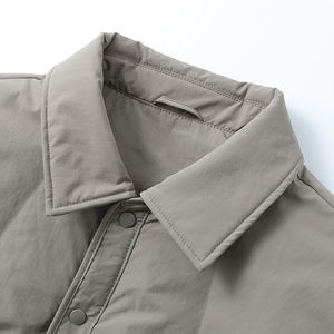 Chaqueta de Plumón Personalizada para Hombre con Cuello Alto - Chaqueta Acolchada Moderna, Gruesa, Estilo Universitario, Abrigo Cálido con Cierre de Botones - Product Image 3