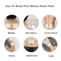 Patch d'électrode en hydrogel conducteur doux pour la peau, de qualité I, utilisé pour le soulagement des douleurs musculaires et le massage relaxant infrarouge