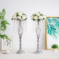 Supports à fleurs en métal doré de haute qualité, modernes, pour mariage, vases, centres de table, décorations pour la maison