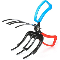 Pince de pêche en métal à trois dents, pince de contrôle de poisson, outil portable pour la manipulation des poissons, accessoires de pêche