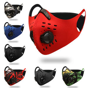 Masker sepeda pelindung wajah setengah wajah, masker sepeda Ski <span class=keywords><strong>Anti</strong></span> debu dapat diganti - Product Image 1