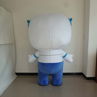 Efun MOQ 1 PCS Professional benutzer definierte aufblasbare weiße Roboter Maskottchen Kostüm Cartoon Walking Robot Charakter Kostüm zum Verkauf