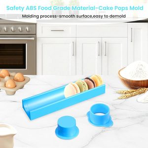 Veributifo jetable gâteau Pop moule cercle Cutter <span class=keywords><strong>poussoir</strong></span> plateau ABS plastique facile à libérer antiadhésif pour les fêtes maison Desserts - Product Image 3