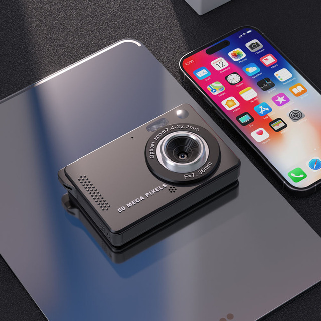 16X Optical & 8X Digital Zoom 4K Image Resolution Mini Digital Video Camera with 2.8 Inch LCD SD Card Compatible
