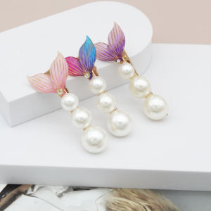 <span class=keywords><strong>Barrette</strong></span> à <span class=keywords><strong>cheveux</strong></span> GENYA élégante en alliage fait main, perle de sirène de plage, antidérapante, tendance, grande <span class=keywords><strong>barrette</strong></span> à <span class=keywords><strong>cheveux</strong></span>, accessoires, pinces, <span class=keywords><strong>cheveux</strong></span> épais, noir, eau - Product Image 4