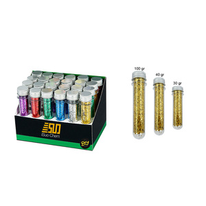 Vendita calda 2025 luminoso resistente ai solventi larghi grossi Glitter cosmetici bagliore fosforescente in Glitter scuro - Product Image 1