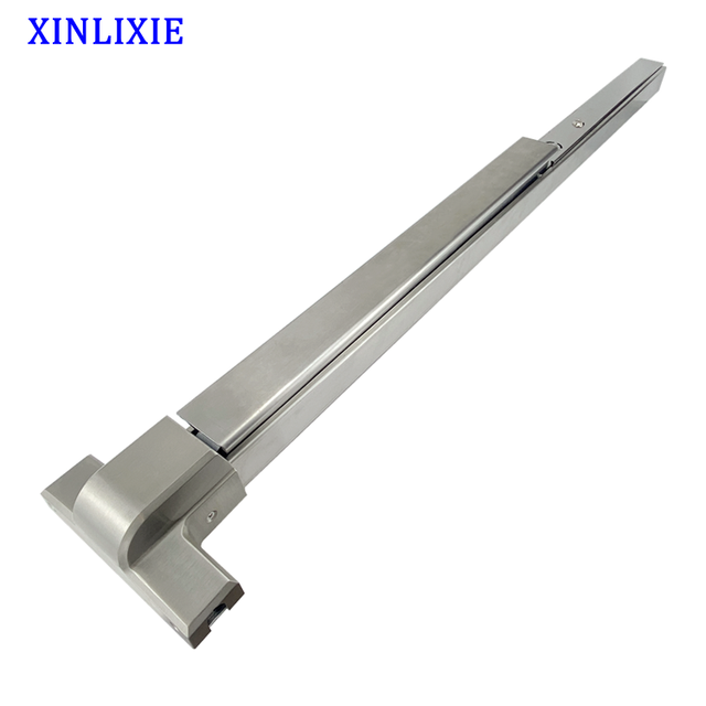 XINLIXIE Wireless Access Panic Bar Integrated Push Bar Smart Panic Exit Devices 1000MM Silver Iron Paint Material Fire Proof