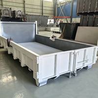 Bacs de collecte empilables et emboîtables robustes pour benne à déchets industrielle en acier sur mesure
