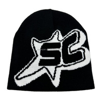 2025 automne hiver bonnet avec Logo personnalisé imprimé Jacquard tricot chapeaux unisexe homme femme chapeaux chauds