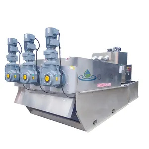 Automatic sludge dewatering system for river and lake restoration treatment