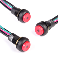 TOOWEI Interrupteur à bouton-poussoir rond à verrouillage automatique 16 mm LED IP67 étanche pour appareils réseau intelligents