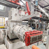 Extrudeuse sous vide entièrement automatique petite machine de fabrication de briques d'argile de terre de boue Machine de bloc de pompe Chine longue durée de vie 21000