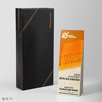 Trophée Créatif en Résine Cristalline 2026 Personnalisable – Récompense du Employé Exceptionnel du Championnat – Gravure UV pour Événements Annuels