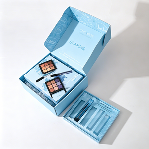 Caja de Envío de Cartón Corrugado Kraft Personalizada con Cierre Automático, Impresa con Logotipo de Marca, Ecológica, Reciclable, con Laminado Mate - Product Image 1