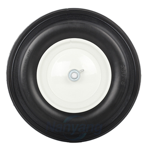14.5" Wheelbarrow Flat Free Tire, Fits 4.80/4.00-8, 3.50/2.50-8, 4.00-6, 4.00-8, Wheelbarrow <b>Wheels</b>, 5/8" Bearing - Product Image 4