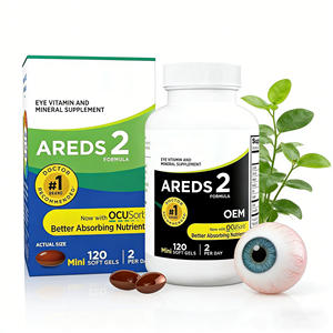 Suplemento de Vitaminas y Minerales para la Vista, Fórmula AREDS en Cápsulas Blandas, para la Salud <span class=keywords><strong>Macular</strong></span>, Apoyo Visual y Protección Antioxidante - Product Image 1